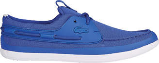 Lacoste Men's L.andsailing 216 1 Boat Shoe - Blue Textile/Synthetic Moc Toe Shoes