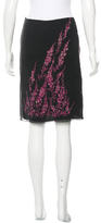 Thumbnail for your product : Anna Sui Silk Floral Print Skirt