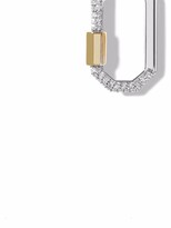 Thumbnail for your product : As 29 18kt white and yellow gold Lock diamond earring