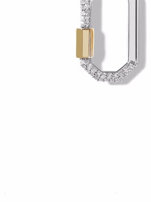 As 29 18kt white and yellow gold Lock diamond earring