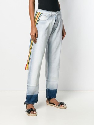 Loewe Striped Bands Straight Jeans