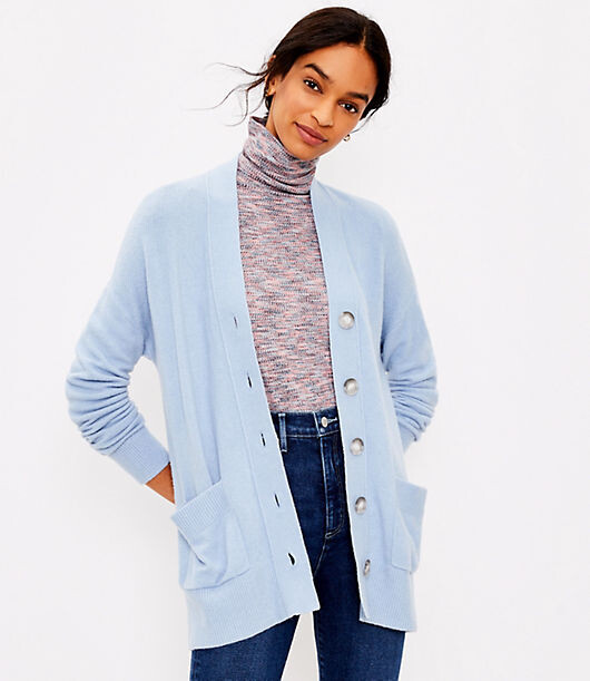 loft grey cardigan
