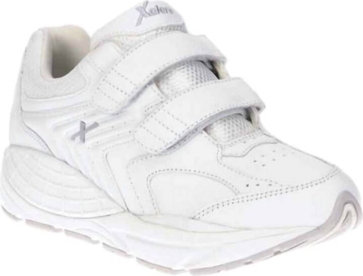 Xelero Women's Matrix Strap Shoes In White/light Grey