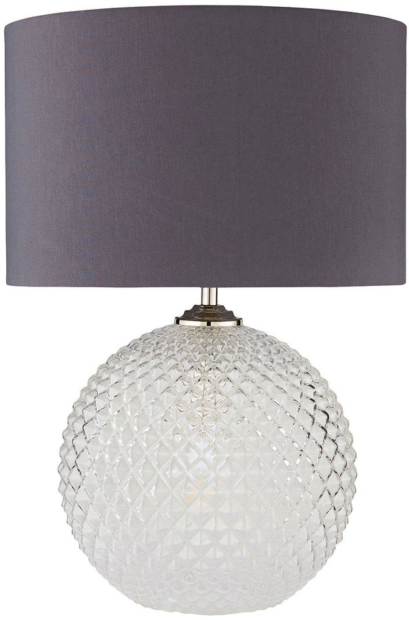 Very Monroe Textured Glass Table Lamp, Valera Glass Rods Table Lamp