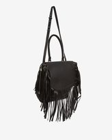 Thumbnail for your product : Barbara Bui Fringe Flap Shoulder/Backpack Bag: Black