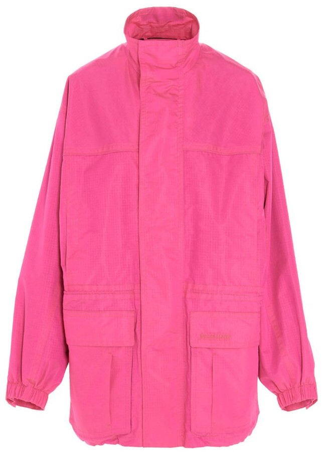 Balenciaga Ripstop High-Neck Jacket - ShopStyle