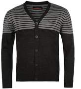 Thumbnail for your product : Pierre Cardin Mens Stripe Panel Cardigan Rib Jumper Long Sleeve Button Front Top