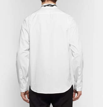 Givenchy Logo-Embroidered Cotton-Poplin Shirt
