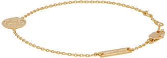 Marc Jacobs Gold Double J Pave Bracelet