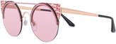 Thumbnail for your product : Bulgari enamelled cat eye sunglasses
