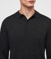 Thumbnail for your product : AllSaints Lang Merino Polo Shirt