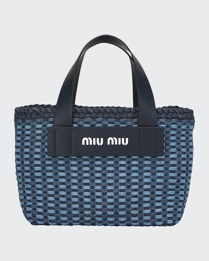Miu Miu Denim Bag | Shop the world's largest collection of fashion 