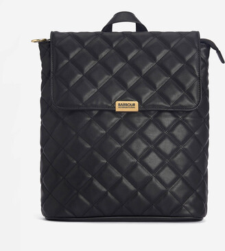 Barbour International Hoxton Diamond Quilted Faux Leather Backpack