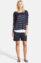Thumbnail for your product : Eileen Fisher Cuff Linen Shorts (Regular & Petite)