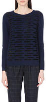 Thumbnail for your product : Claudie Pierlot Wool-blend round neck jumper