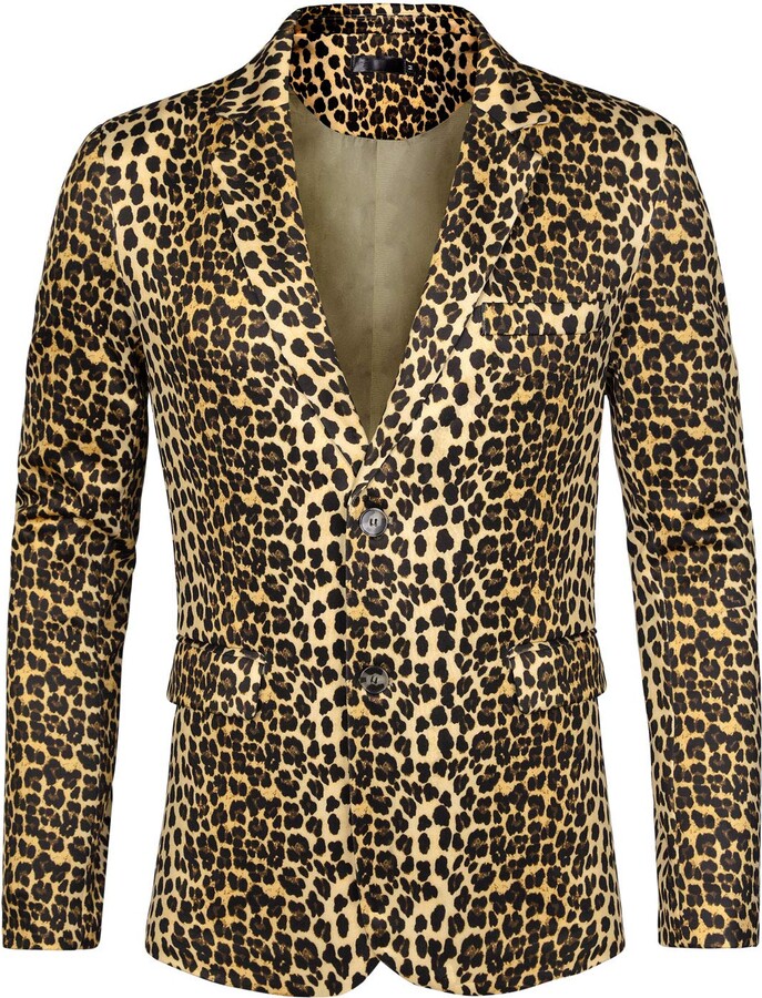 leopard blazer men