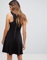 Thumbnail for your product : Wal G Skater Dress with Deep Mesh Insert