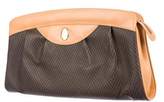 Thumbnail for your product : Mark Cross Vintage Leather-Trimmed Clutch