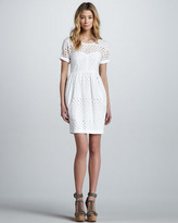 Thumbnail for your product : Burberry Bustier-Detail Eyelet Dress