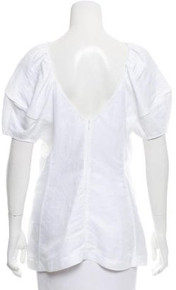 Celine Exaggerated Short Sleeve Top w/ Tags