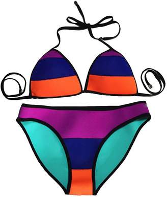 Emmas Style Womens 2 Pieces Neoprene Bikini Swimsuit