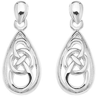 Celtic Ornami SE161 Silver Knot Earrings