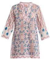Thumbnail for your product : Le Sirenuse Le Sirenuse, Positano - Giada Kantha Shell Print Long Sleeved Dress - Womens - Pink Print