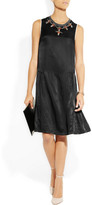 Thumbnail for your product : Marni Embellished satin-twill dress