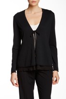 Thumbnail for your product : Lafayette 148 New York Long Sleeve Tie Front Cardigan