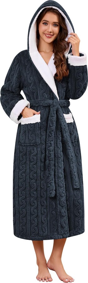 Bath Robes Women's 100% Cotton Chenille Dressing Gown ShopStyle