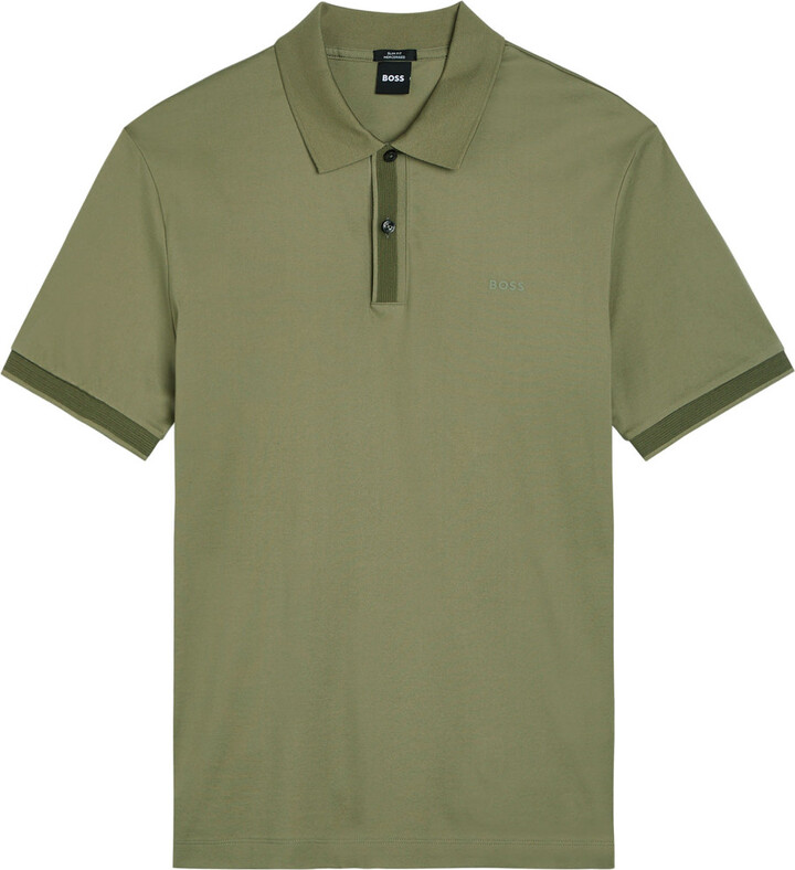 Boss Logo Jersey Polo Shirt