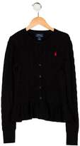 Thumbnail for your product : Polo Ralph Lauren Girls' Embroidered Knit Cardigan