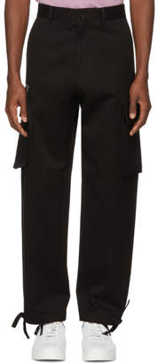 Versace Black Cotton Cargo Pants