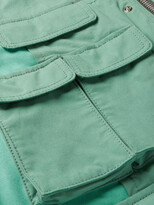 Thumbnail for your product : Sacai Asymmetric Panelled Cotton And Nylon-Blend Oxford Jacket
