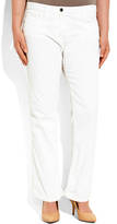 Thumbnail for your product : Marina Rinaldi Plus Size Ivory Distressed New Boot Jeans
