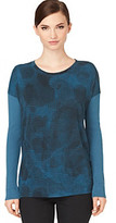 Thumbnail for your product : Calvin Klein Jeans Ribbed Sleeve Boxy Knit Geomentric Print Top