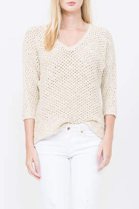 Qi Knit Cream Sweater