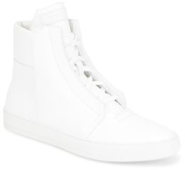 Helmut Lang Leather High-Top Sneakers