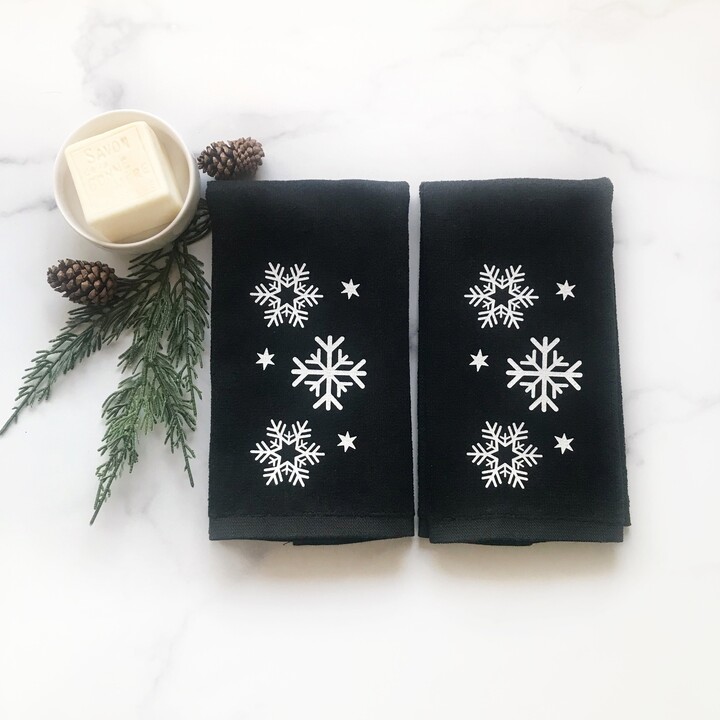 Etsy Bathroom Hand Towel Set Christmas Home Decor, Small Snowflake  Fingertip Towels, Housewarming Gift, Winter Boho Farmhouse - ShopStyle