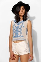 Thumbnail for your product : Chelsea Flower Cross-Stich Cropped Top