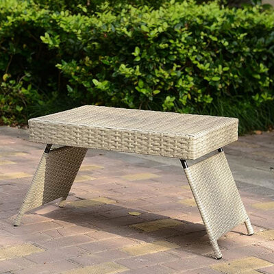 Ebern Designs Grey Portable Folding Table Weather -  Easy Maintenance Lightweight At 7 Lbs No Assembly High Design For Quick Setup 23.66 Product Depth Heigh