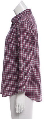 Boy By Band Of Outsiders Plaid Printed Button-Up Top