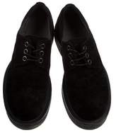 Thumbnail for your product : Lanvin Suede Platform Derby Shoes