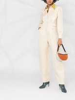 Thumbnail for your product : Alberta Ferretti Contrasting Collar Jumpsuit
