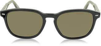 Ermenegildo Zegna EZ0005 01M Black & Brown Polarized Acetate Men's Sunglasses
