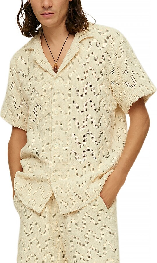 OAS Relaxed Fit Altascuba Crochet Shirt