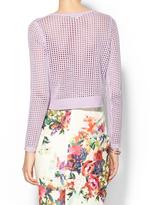 Thumbnail for your product : Rebecca Taylor Mesh Cropped Pullover
