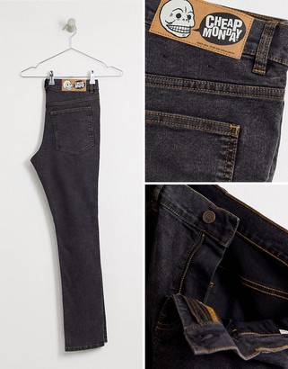 Cheap Monday tight skinny jeans in black terra
