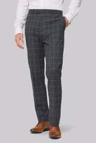 Thumbnail for your product : Moss Bros Skinny Fit Charcoal Windowpane Suit