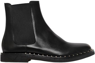 Valentino Studded Welt Leather Chelsea Boots